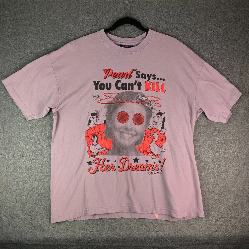 A24 Online Ceramics Pearl Says T Shirt Men's XL